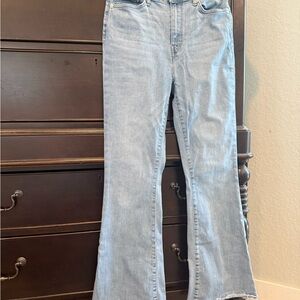 Frame Denim Light Blue Flare Jeans